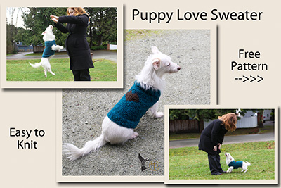 Free easy to knit puppy sweater